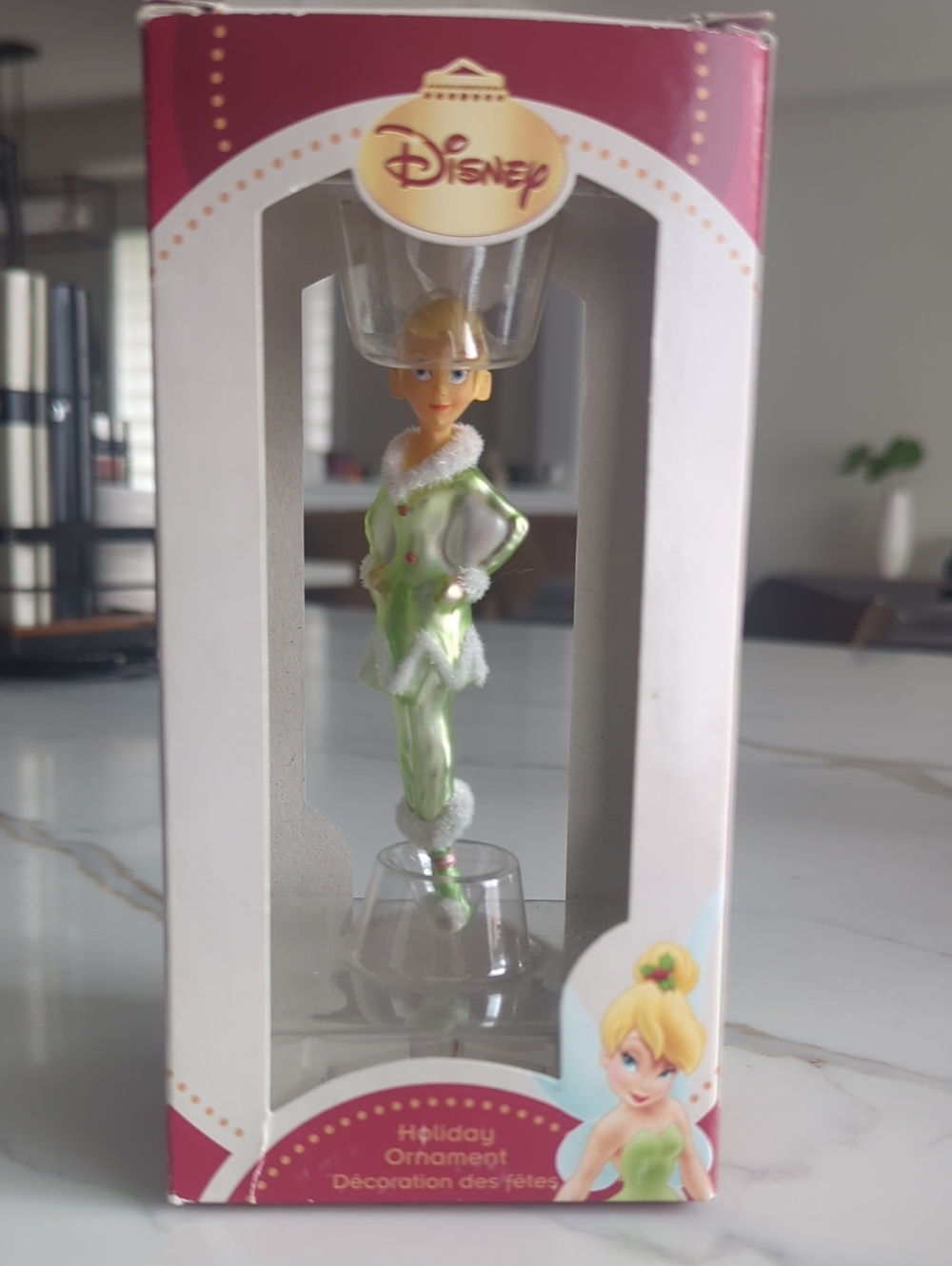 Blown Glass Fairy Tinkerbell Peter Pan Christmas Tree Ornament